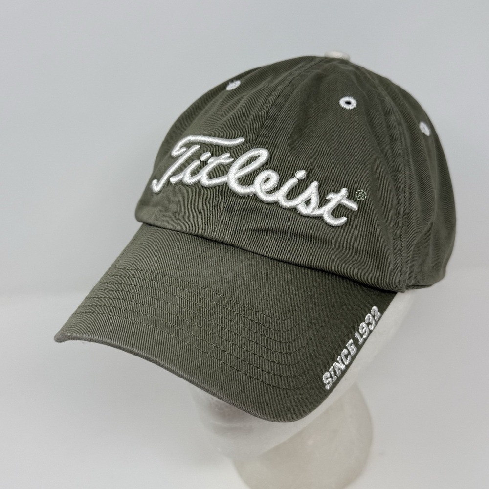 Titleist Strap Back Hat Cap Green Since 1932 Golf Embroider Adjustable